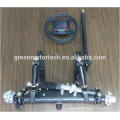 Car suspension system with steel